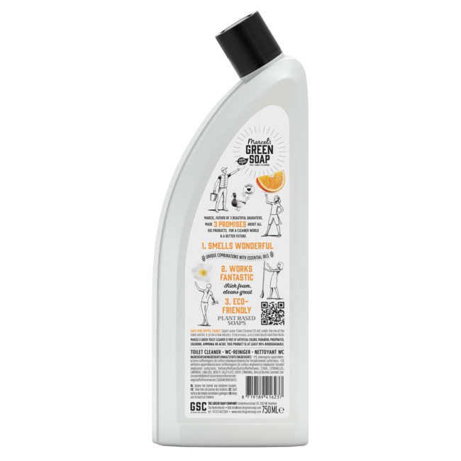 Nettoyant WC orange & jasmin 750 millilitres