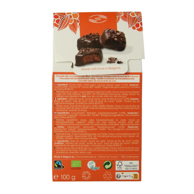 Brut de noir 82% organic 100 Gram
