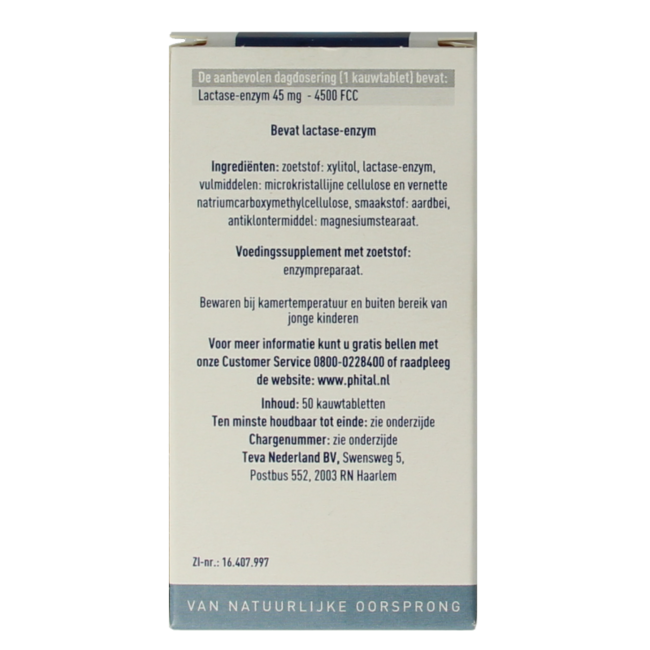 Lactase 4500 50 Chewable Tablets