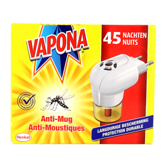 Vapona Vapona Anti mug stekker 45 nachten 1 Stuks