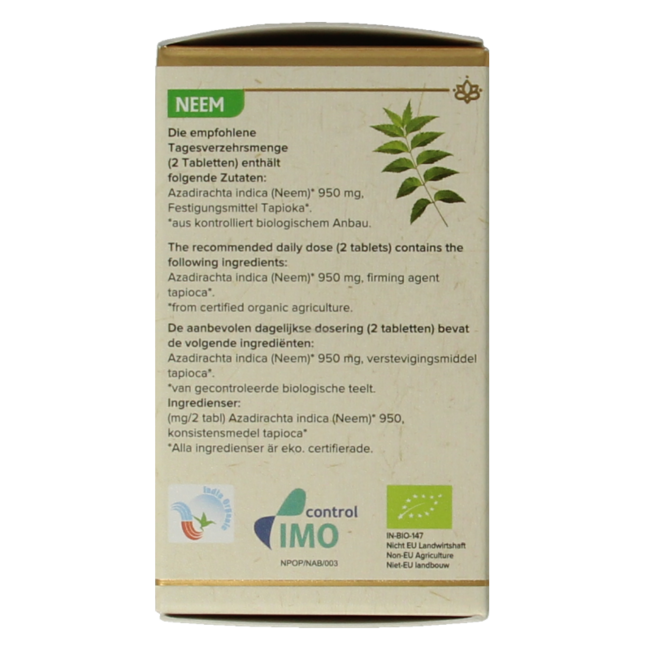 Neem organic 60 Tablets
