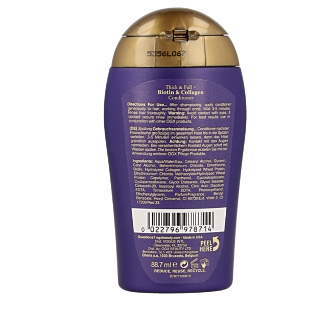 OGX Acondicionador Thick & Full Biotin & Collagen 88,7 ml