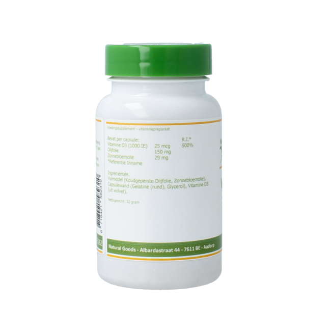 Elvitum Vitamin D3 1000IU/25mcg 120 Capsules