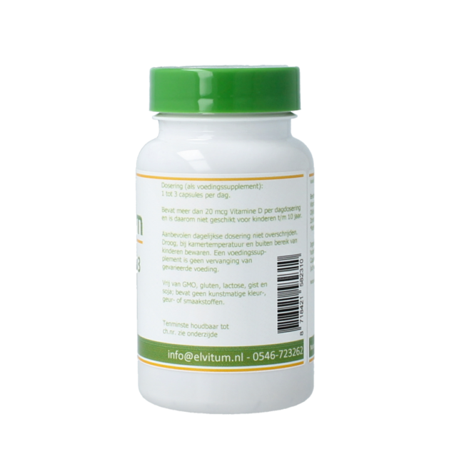 Elvitum Witamina D3 1000 IU/25 mcg 120 Kapsułek