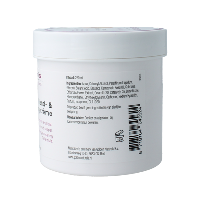 Crema de manos y cuerpo 250 mililitros