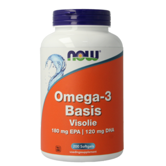 NOW NOW Omega-3 basis 180 mg EPA 120 mg DHA 200 cápsulas blandas