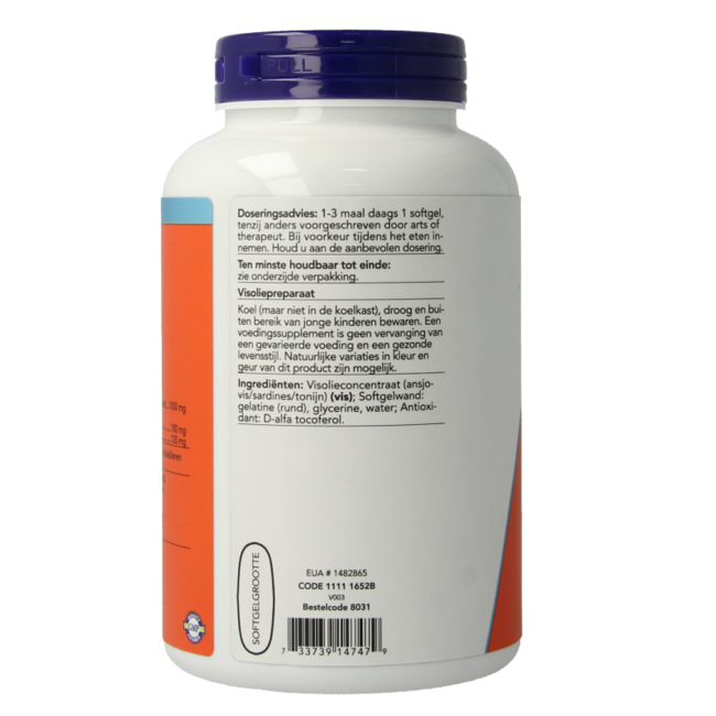 NOW Omega-3 basis 180 mg EPA 120 mg DHA 200 cápsulas blandas