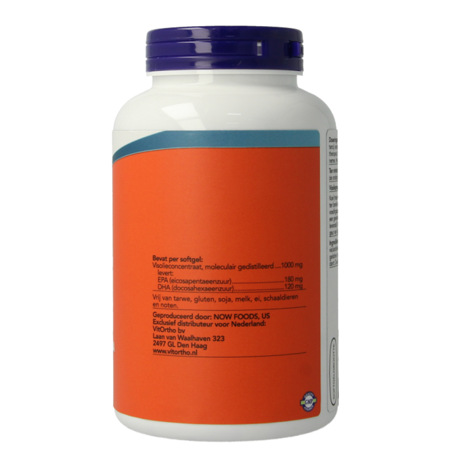 NOW Omega-3 basis 180 mg EPA 120 mg DHA 200 cápsulas blandas