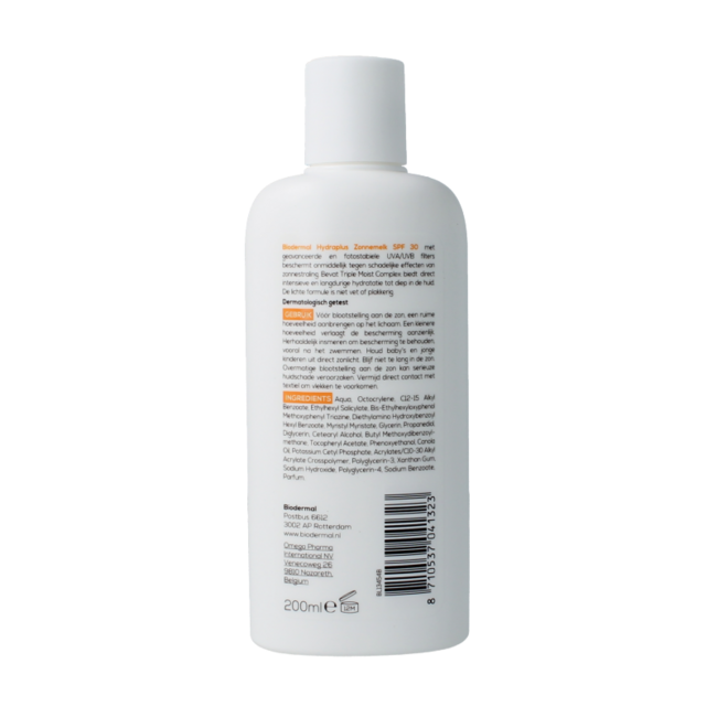 Biodermal Sonnenmilch Hydraplus LSF30 200 Milliliter
