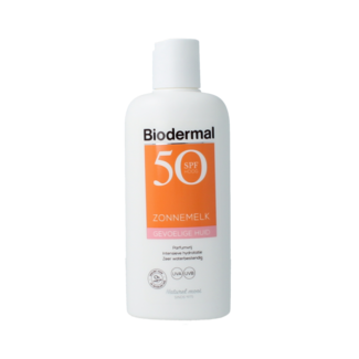 Biodermal Biodermal Mleczko do opalania skóra wrażliwa SPF50+ 200 Mililitrów