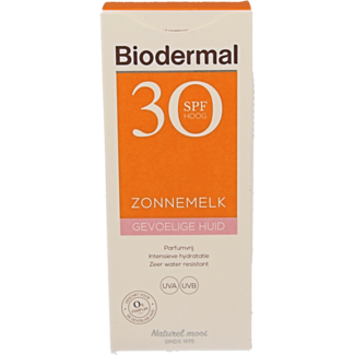 Biodermal Biodermal Zonnemelk gevoelige huid SPF30 200 Milliliter