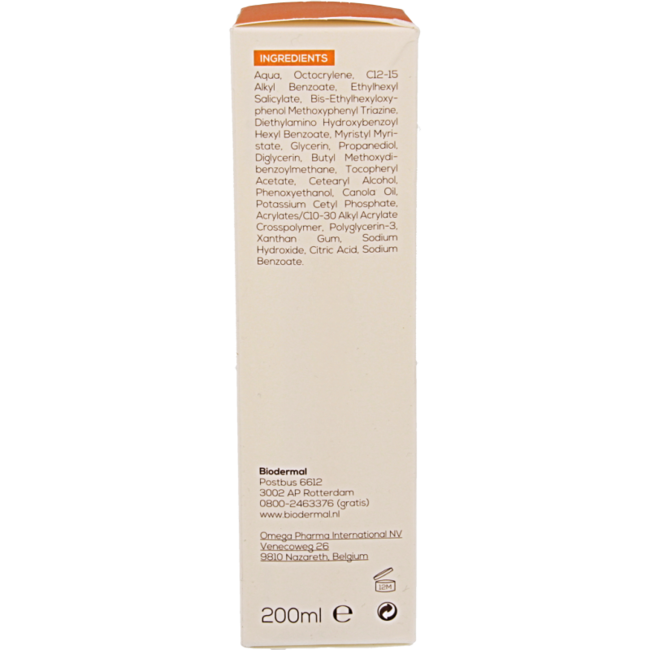 Biodermal Sonnenmilch für empfindliche Haut SPF30 200 Milliliter