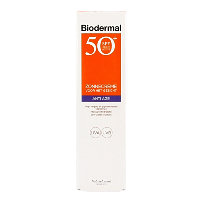 Biodermal Anti age creme gezicht SPF50+ 40 Milliliter