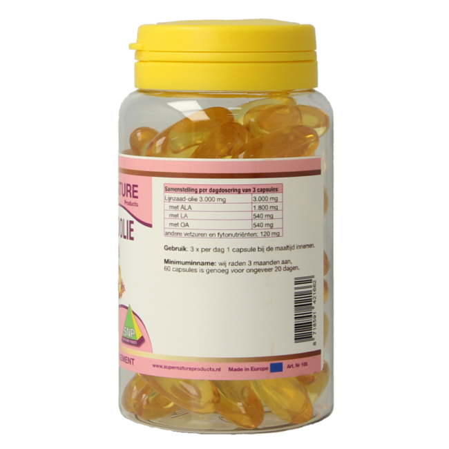 SNP Aceite de Linaza 1000mg 60 Cápsulas