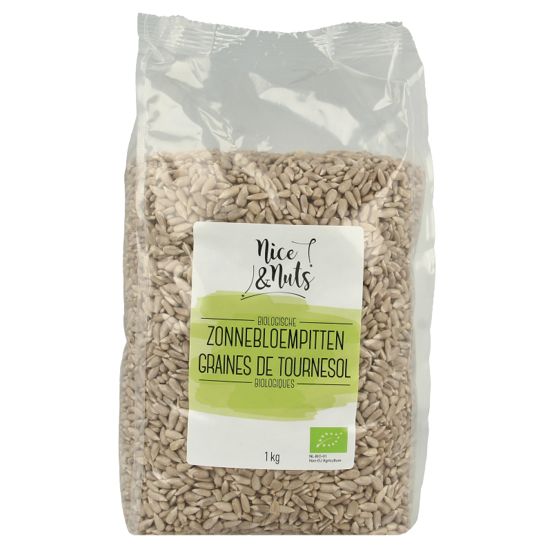 Nice & Nuts Zonnebloempitten bio 1 Kilogram