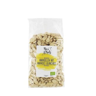 Nice & Nuts Nice & Nuts Almonds white organic 1 Kilogram