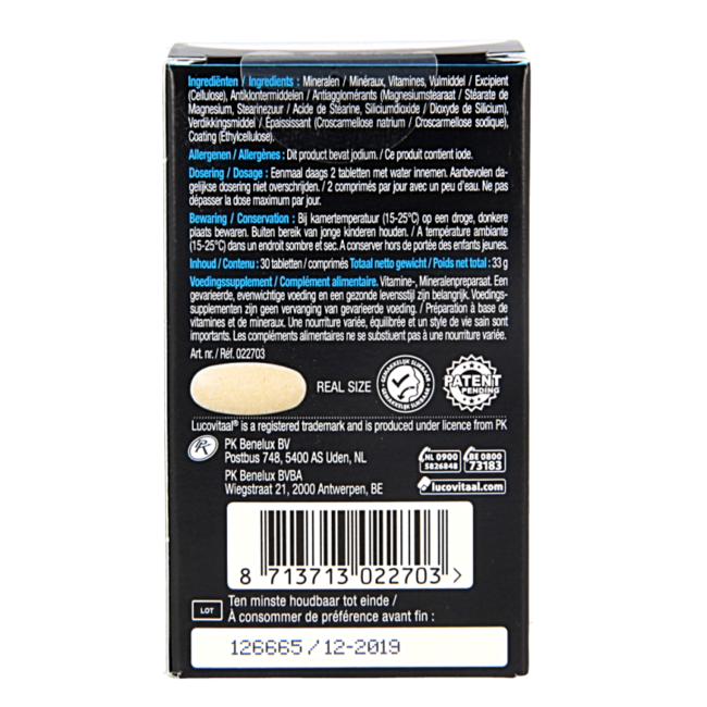 Magnésium vitamines minéraux complet 30 Comprimés