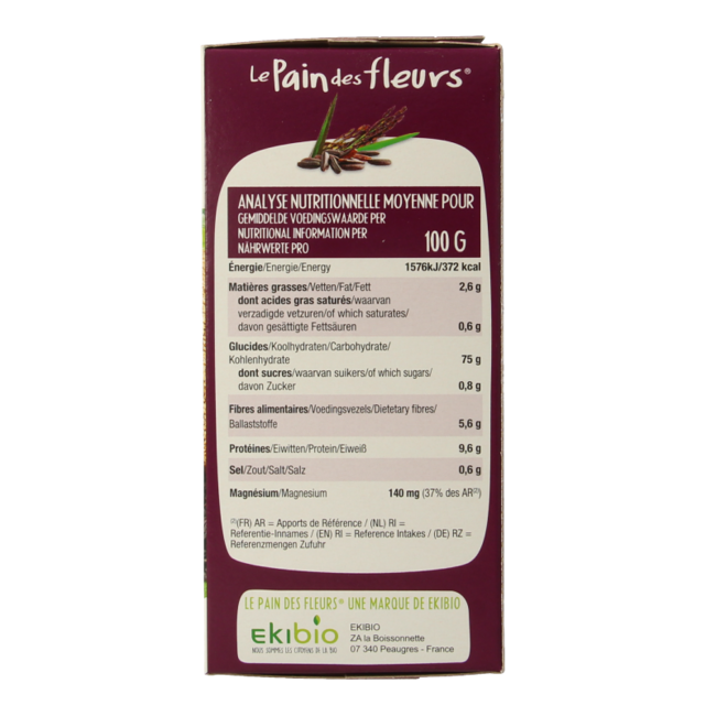 Organic black rice crackers 150 Gram