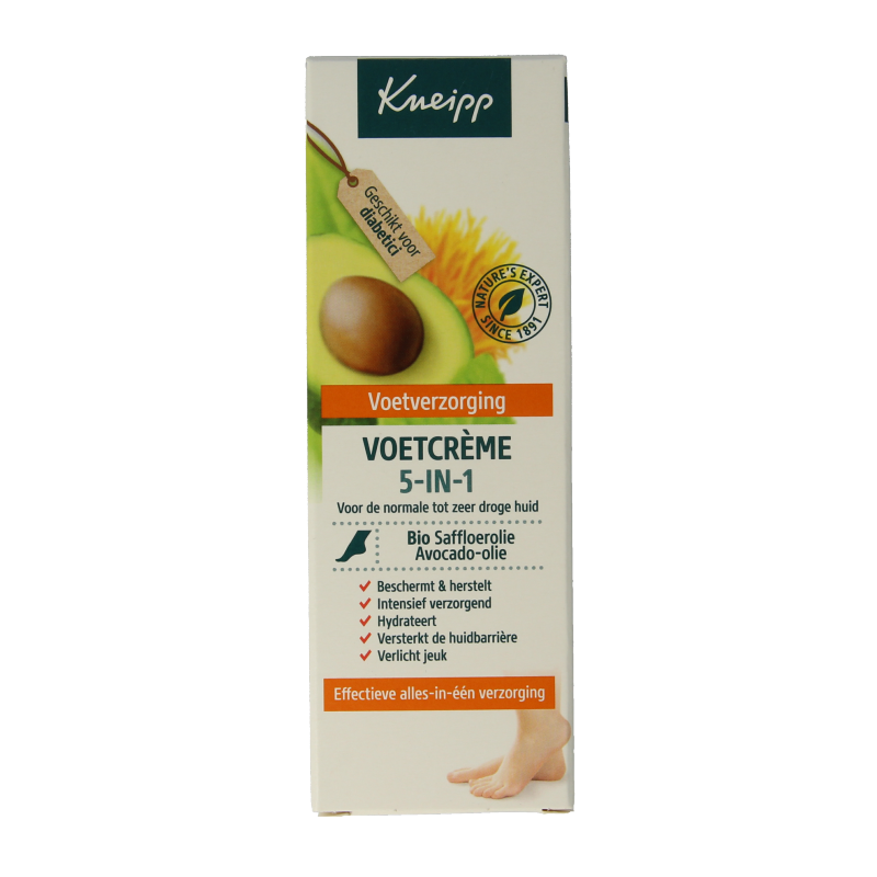Kneipp Foot care crema para pies 5 en 1 75 mililitros