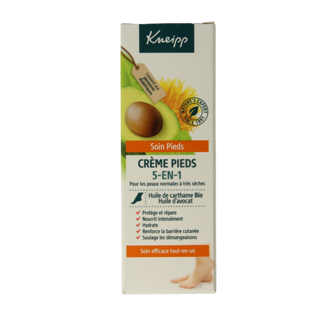 Kneipp Foot care crema para pies 5 en 1 75 mililitros