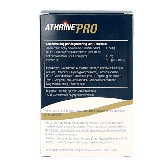 Athrine PRO - UC-II Cavacurmin i Witamina D3 90 Kapsułek