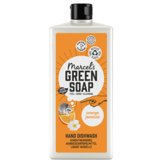 Marcel's Green Soap Afwasmiddel sinaasappel & jasmijn 500 Milliliter