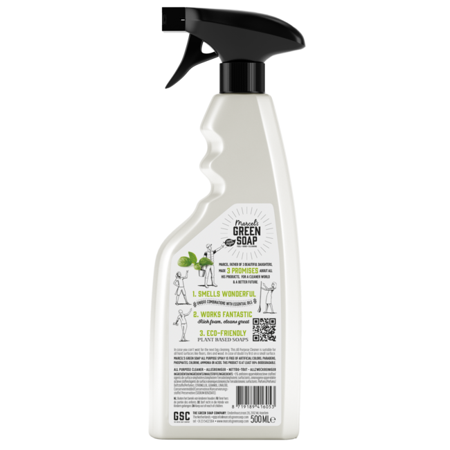 Marcel's Green Soap Limpiador multiusos en spray albahaca y vetiver 500 ml