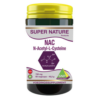 SNP SNP N-acetil L-cisteína 700mg puro 60 Cápsulas vegetarianas
