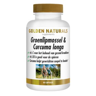 Golden Naturals Cozza dalle Labbra Verdi & Curcuma Longa 60 Capsule