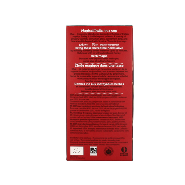 Original organic chai 20 bags