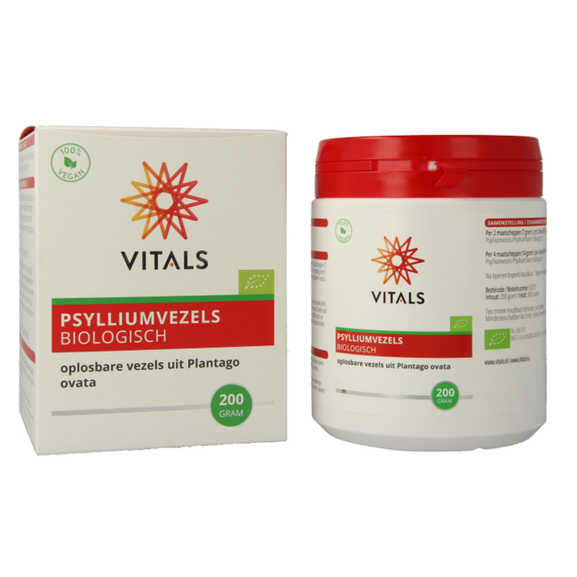 Vitals Psylliumvezels bio 200 Gram