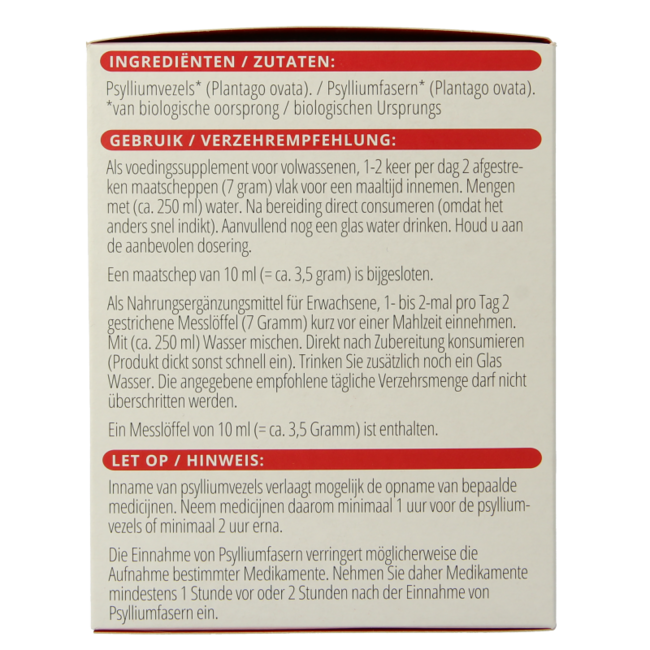 Vitals Psylliumvezels bio 200 gramos