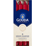 Vela de corona Gouda rojo rubí 240/24 8 unidades