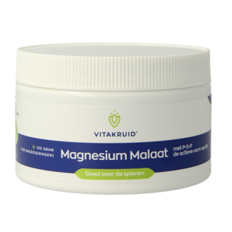 Vitakruid Magnesiummalat mit Vitamin B6 (P-5-P) 120 Gramm