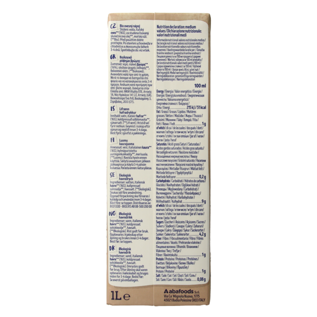 Isola Bio Oat Drink organic 1 Litre