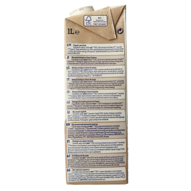 Isola Bio Haverdrank bio 1 Liter