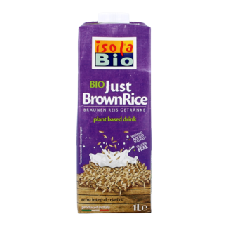 Isola Bio Isola Bio Just Brown Rice Organic 1 Litre