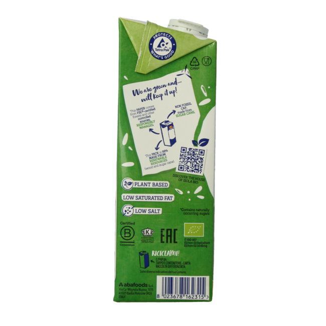 Boisson au riz et à la noisette bio Isola Bio 1 litre