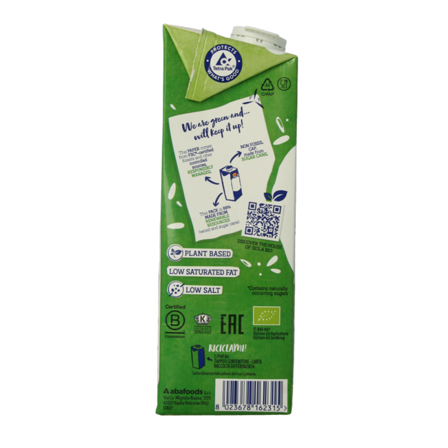 Isola Bio Bebida de arroz con avellanas bio 1 Litro