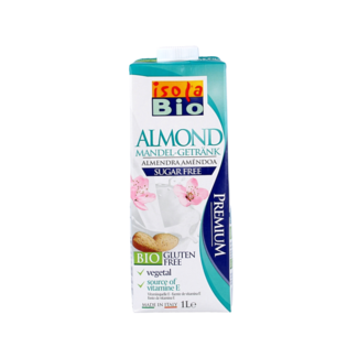 Isola Bio Bebida de almendra sin azúcar bio 1 litro