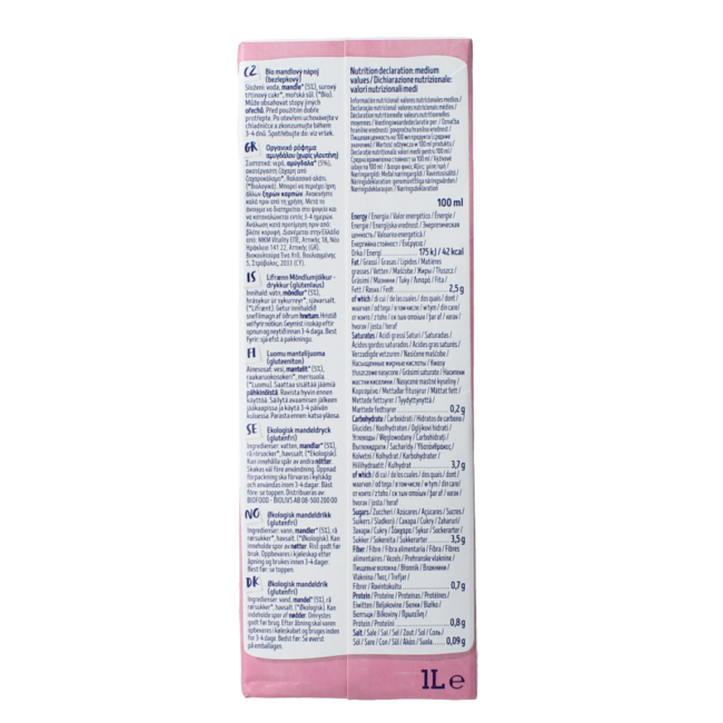 Boisson à l'amande bio Isola Bio 1 Litre