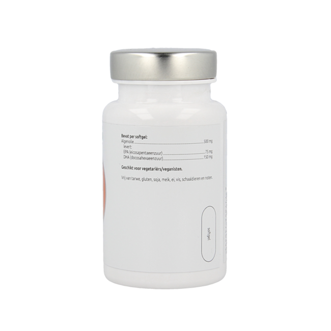 Huile d'algues Oméga-3 EPA 75mg DHA 150mg végétalien 60 capsules végétariennes