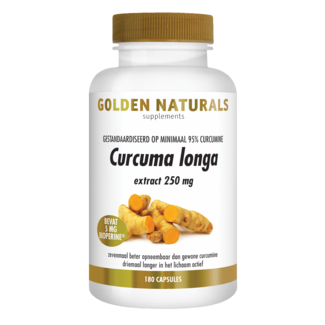 Golden Naturals Curcuma longa 180 cápsulas vegetales