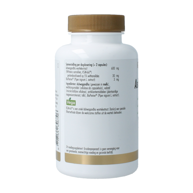 Ashwagandha KSM-66 60 Cápsulas vegetarianas