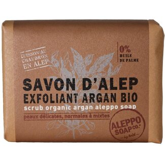 Aleppo Soap Co Aleppo Soap Co Argan exfoliating soap organic 100 Gram
