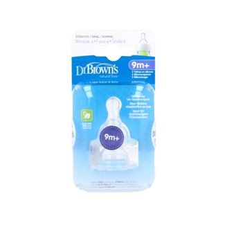 Dr. Brown's Dr Brown's Standard Neck Bottle Teat Level 4 Porridge 2 Pack