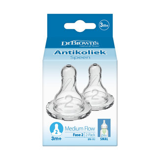 Dr. Brown's Tétine col étroit niveau 2 lot de 2