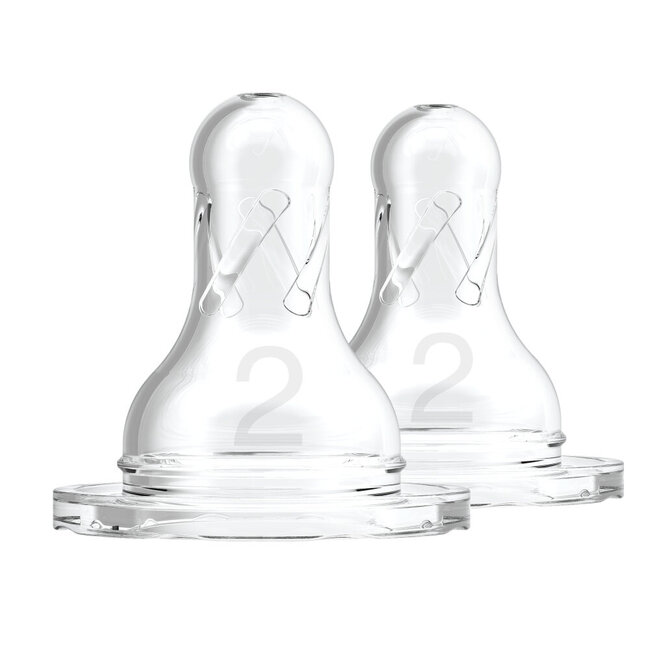 Teat standard neck bottle phase 2 2 pieces