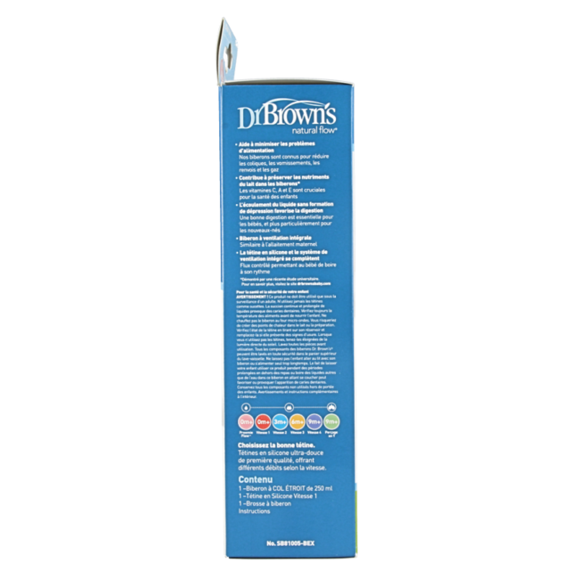 Standardowa butelka Dr. Brown's 250 ml, bez BPA, 1 sztuka