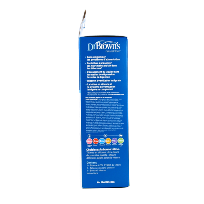 Biberon standard 120 ml sans BPA 1 pièce